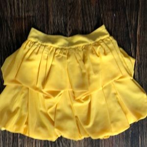 Reiss Sunflower yellow flounced skirt
